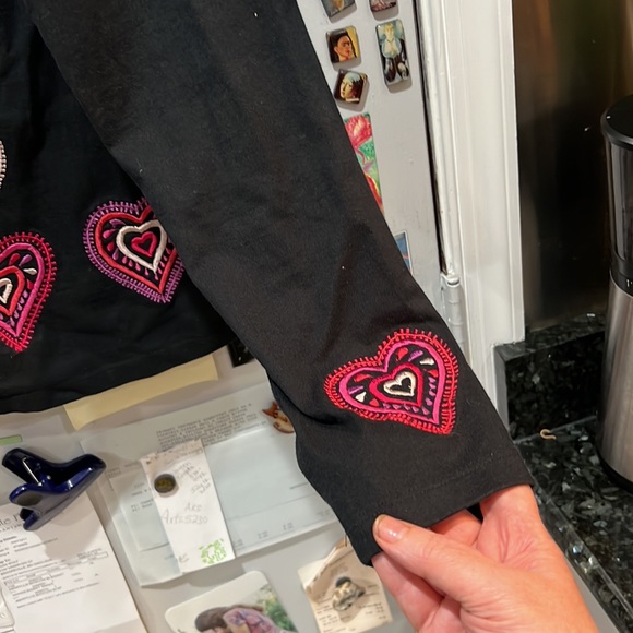 Michael Simon Lite cotton heart design jacket - Large VG condition - Picture 4 of 6